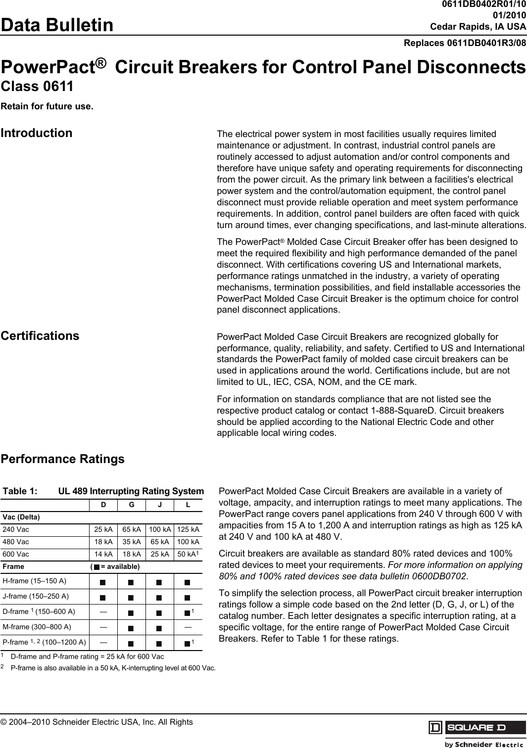 Page 1 of 12 - 0611DB0402