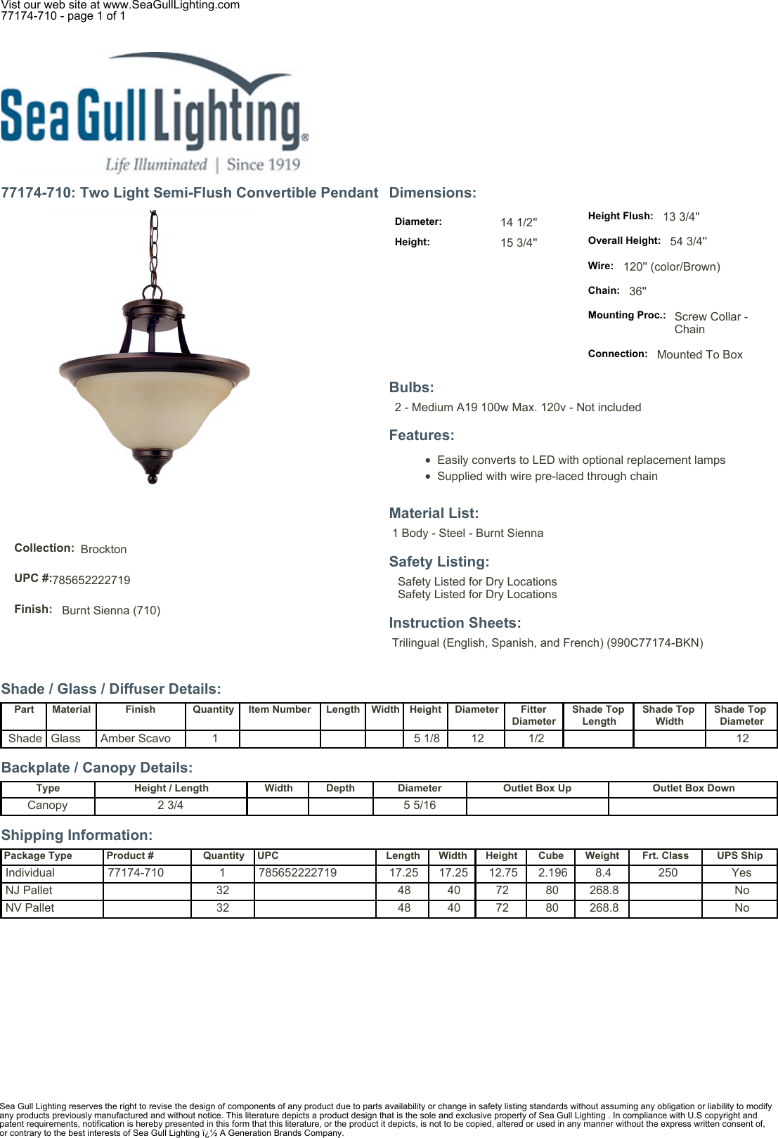 Page 1 of 1 - Product Detail Manual 