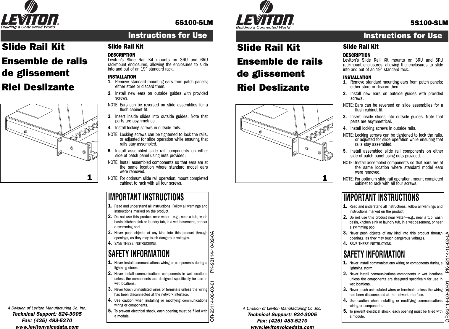 Page 1 of 2 - Rail Kit  Installation Directions