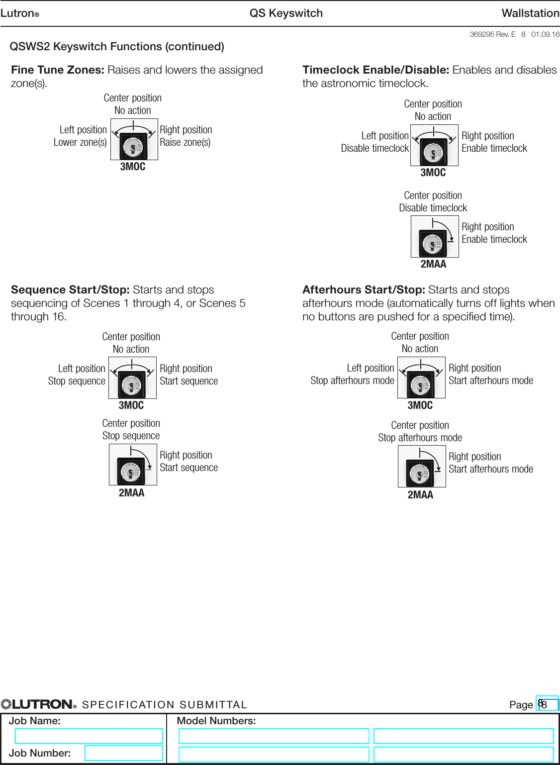 Page 8 of 9 - QS Keyswitch Wallstation (369295) Brochure
