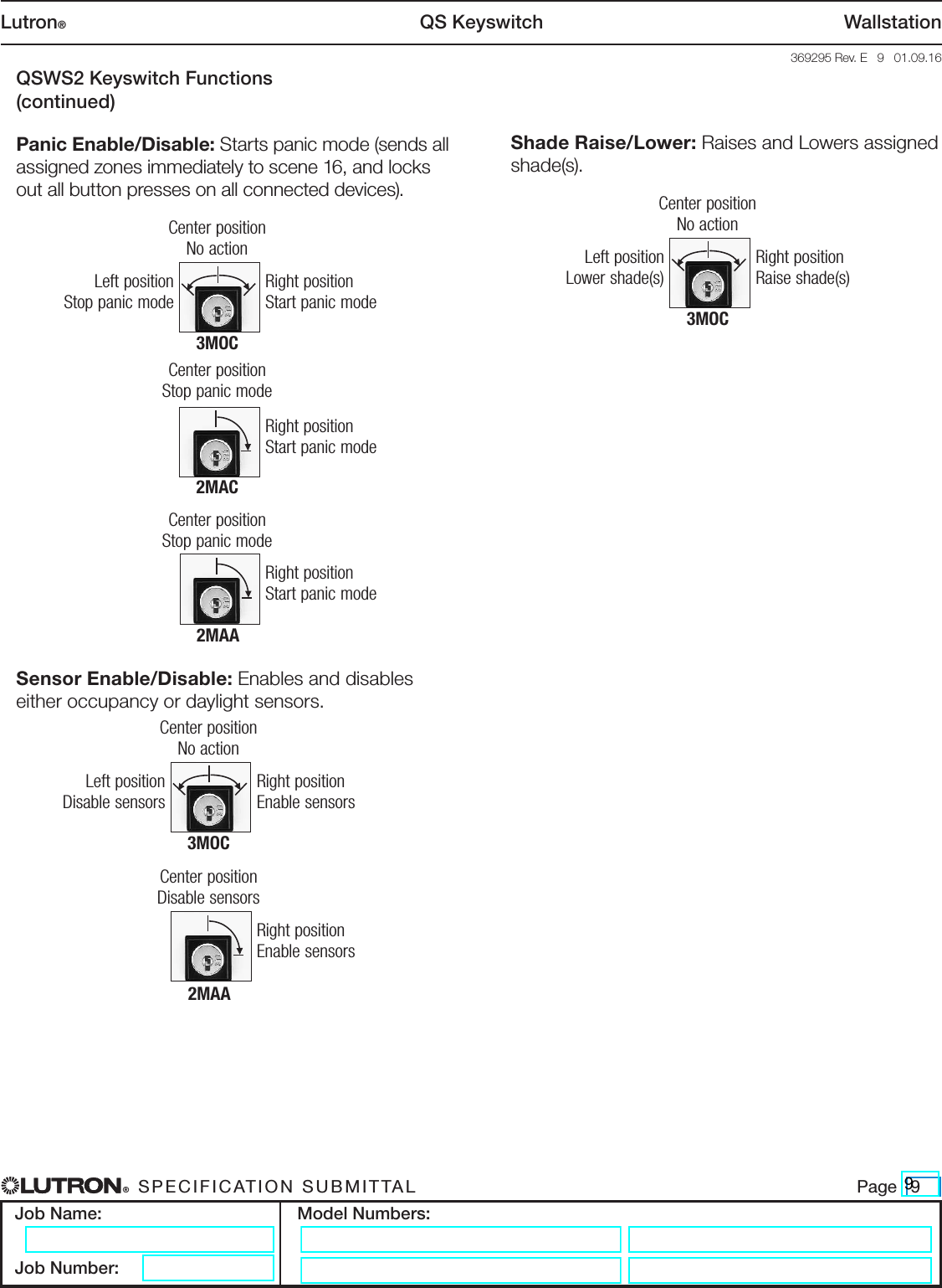 Page 9 of 9 - QS Keyswitch Wallstation (369295) Brochure