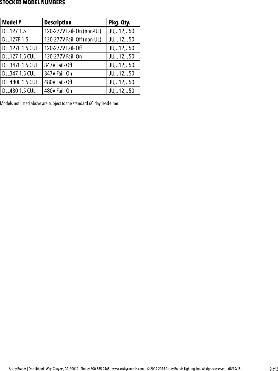 Page 2 of 2 - Product Detail Manual 