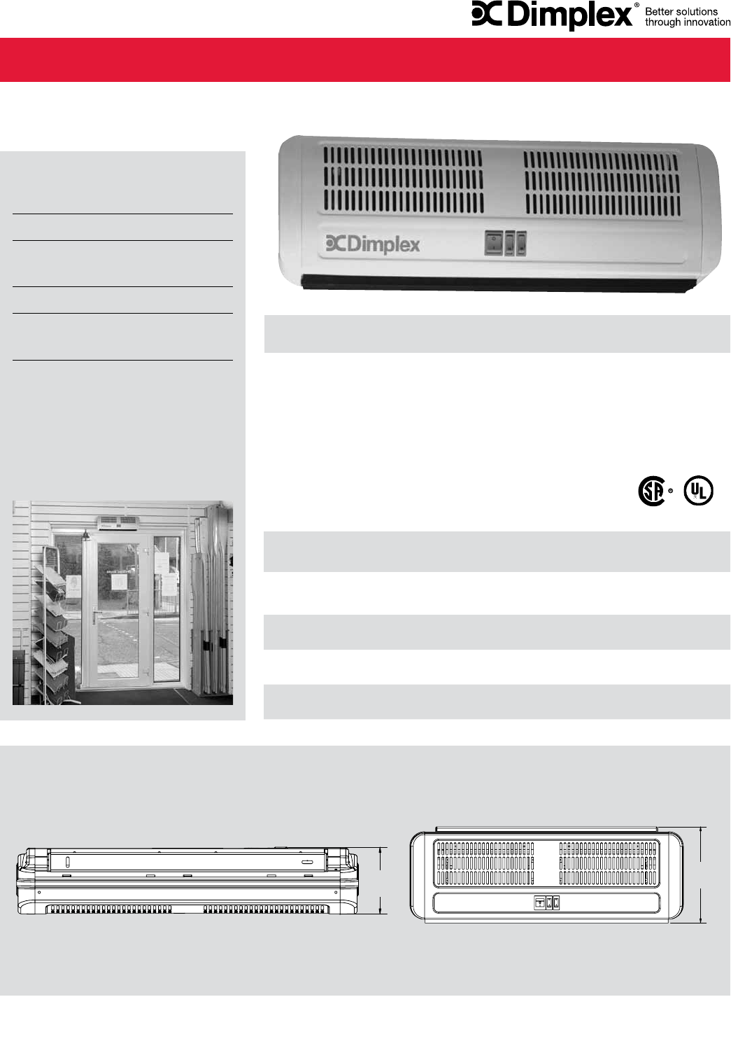 Almond Dimplex 7150B11 Pump House Heater W/Stat