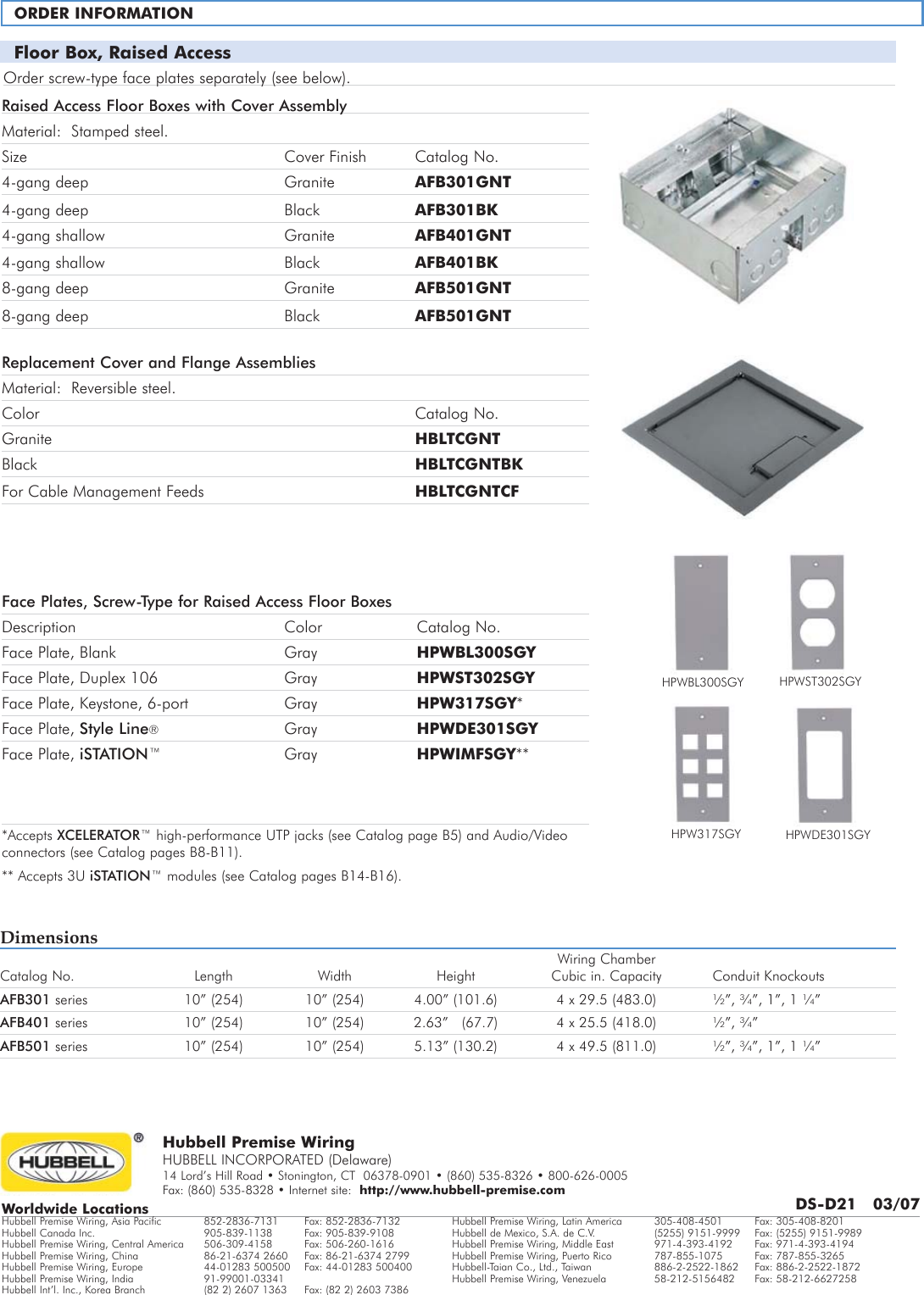 Page 2 of 2 - Raised Access Floor Boxes