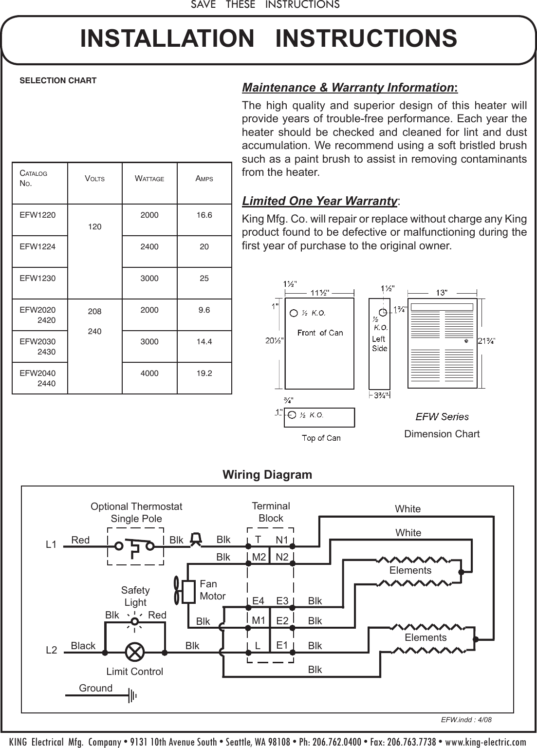 Page 2 of 2 - 2007 EFW  Installation Directions