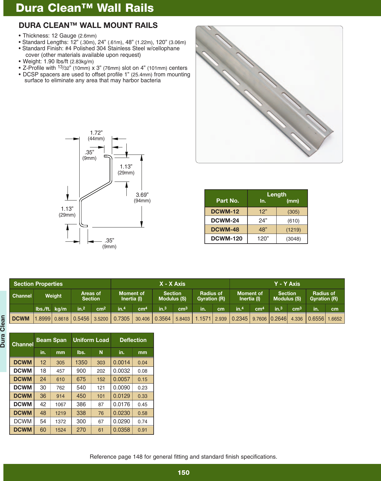 Page 3 of 6 - Cooper B-Line - Strut Systems Dura Clean Washdown Support System
