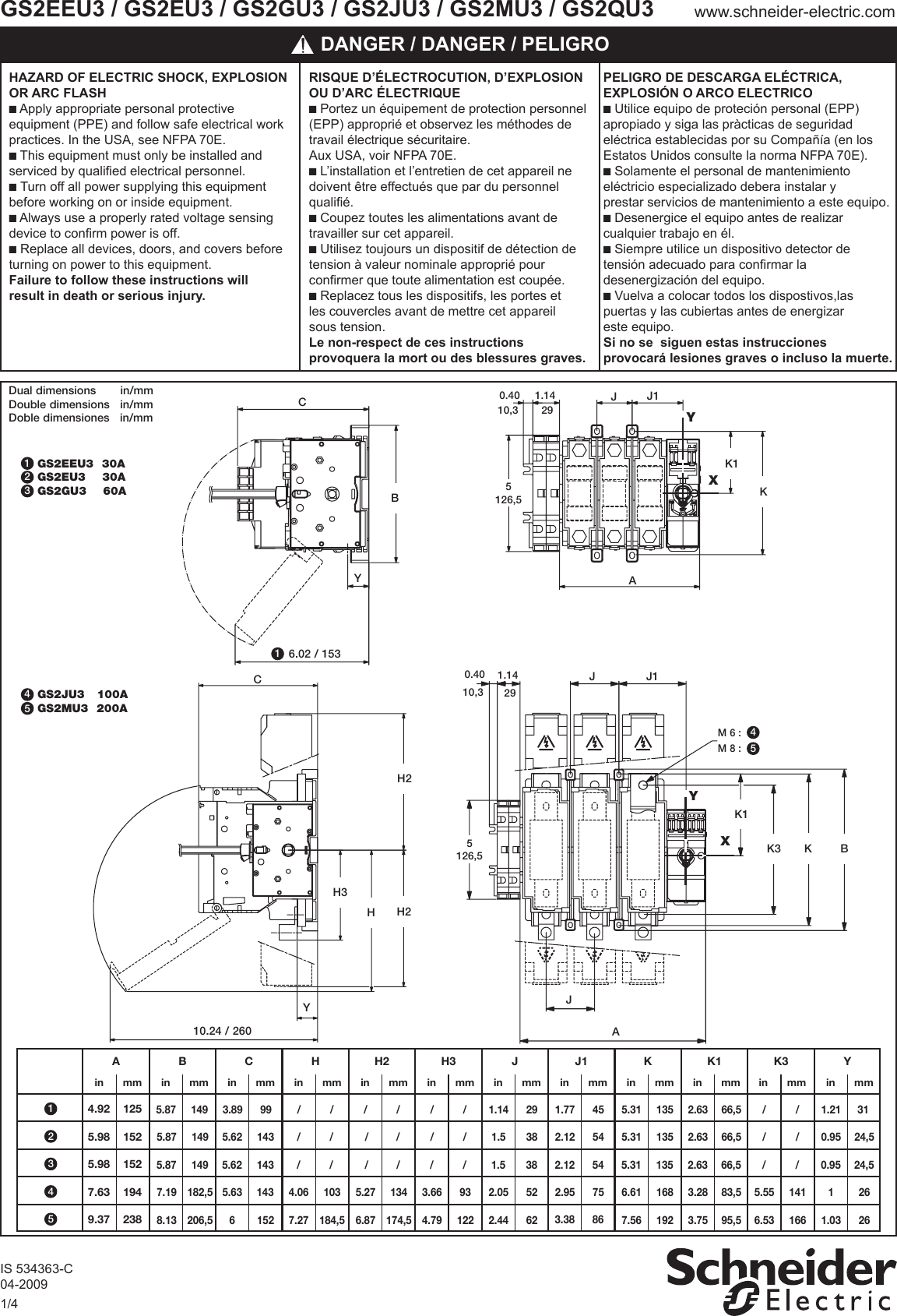 Page 1 of 4 - Installation Directions