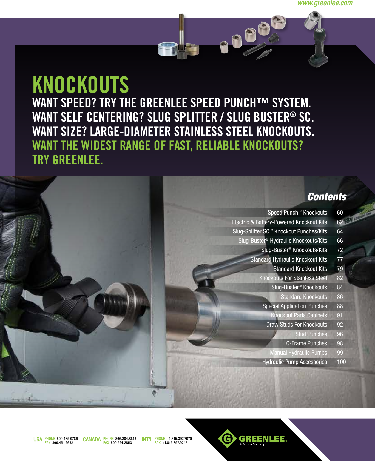 1/4" by Greenlee USA Greenlee 54168 SlugSplitter Knockouts Dust Plug