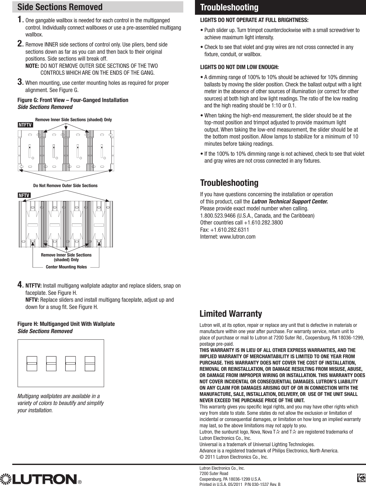 Page 4 of 4 - Installation Directions