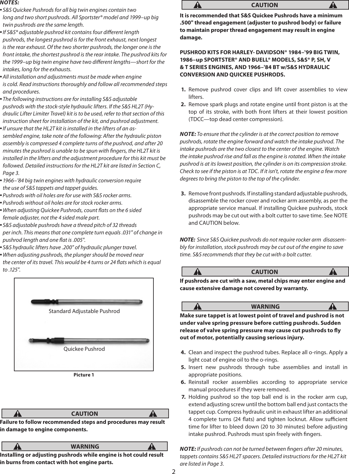 Page 2 of 4 - 106-6046 Adjustable Pushrods