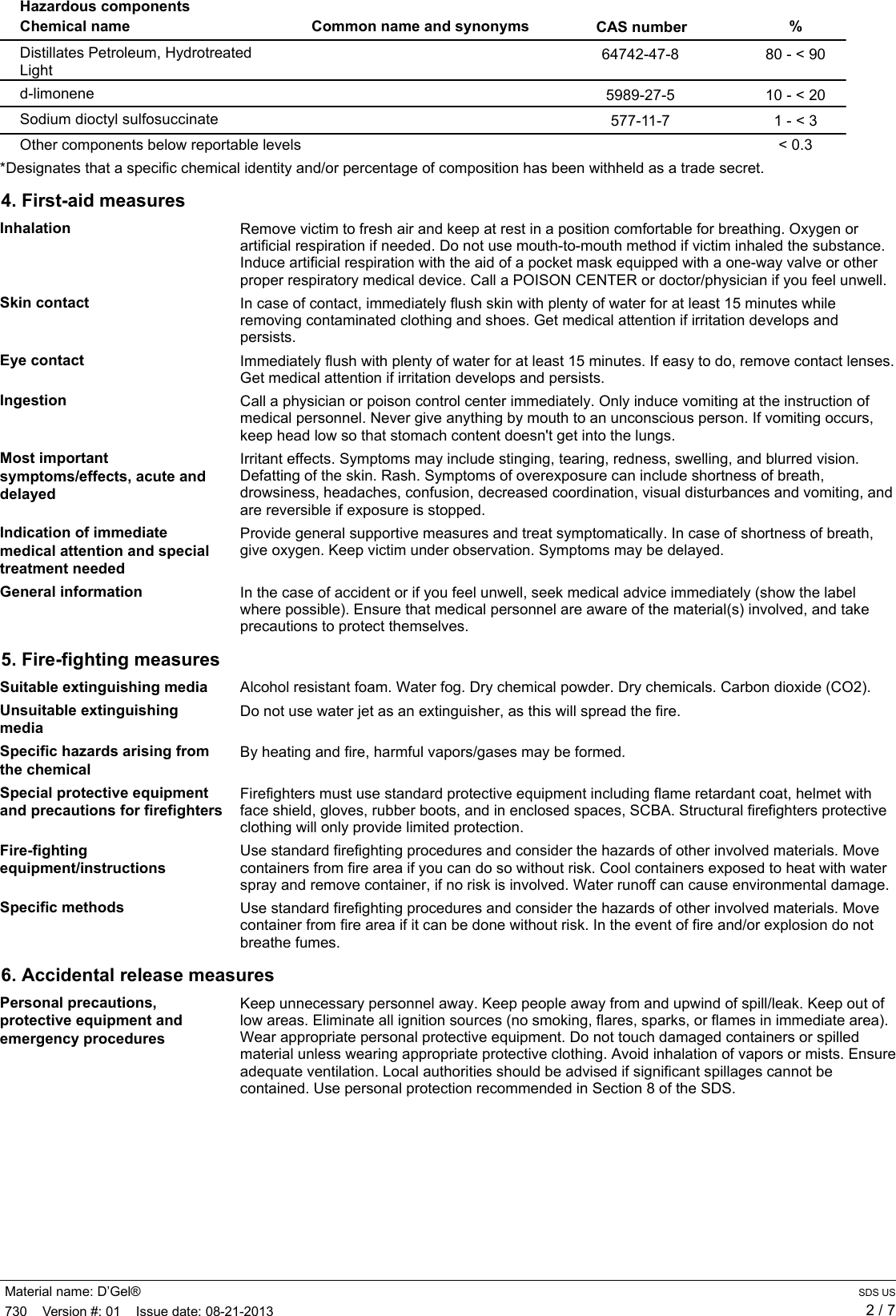 Page 2 of 7 - (\\\\dmzfile01\\Data\\HSE\\Clients\\ITW\\LPS\\atn\\sds_us\\default\\000730_D\222Gel\256 - LPS Laboratories \(US SDS\))  106927-MSD