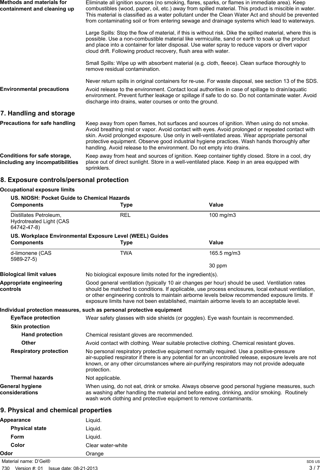 Page 3 of 7 - (\\\\dmzfile01\\Data\\HSE\\Clients\\ITW\\LPS\\atn\\sds_us\\default\\000730_D\222Gel\256 - LPS Laboratories \(US SDS\))  106927-MSD