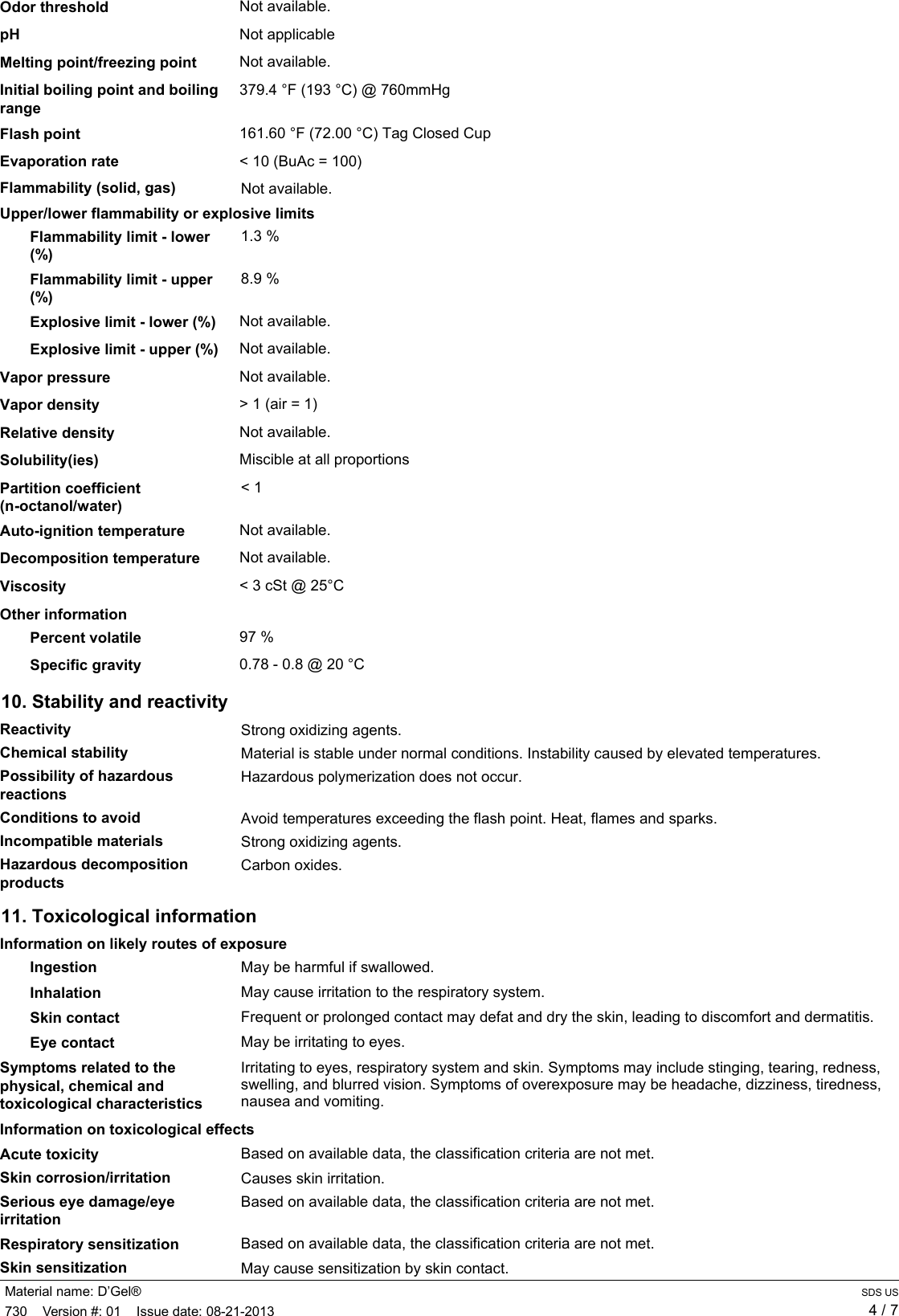 Page 4 of 7 - (\\\\dmzfile01\\Data\\HSE\\Clients\\ITW\\LPS\\atn\\sds_us\\default\\000730_D\222Gel\256 - LPS Laboratories \(US SDS\))  106927-MSD