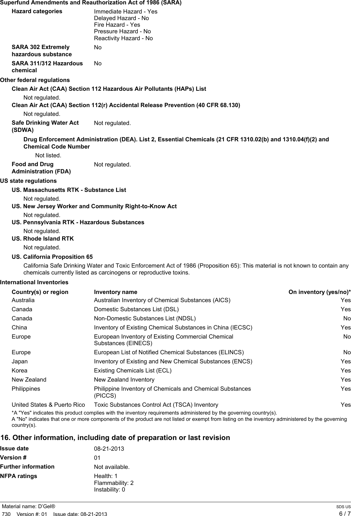 Page 6 of 7 - (\\\\dmzfile01\\Data\\HSE\\Clients\\ITW\\LPS\\atn\\sds_us\\default\\000730_D\222Gel\256 - LPS Laboratories \(US SDS\))  106927-MSD