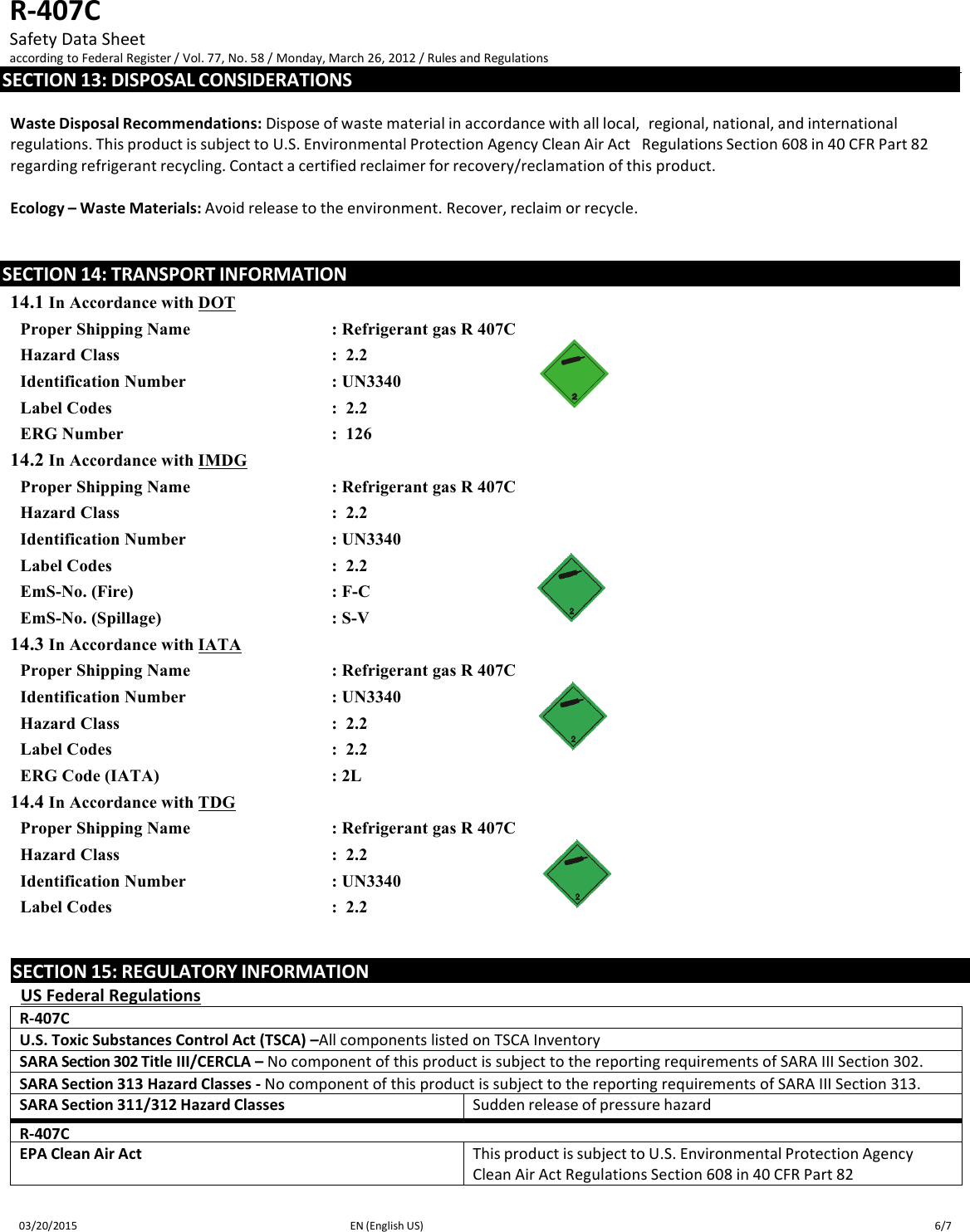 Page 6 of 7 - ICOR-SDS-R-407Cx  107415