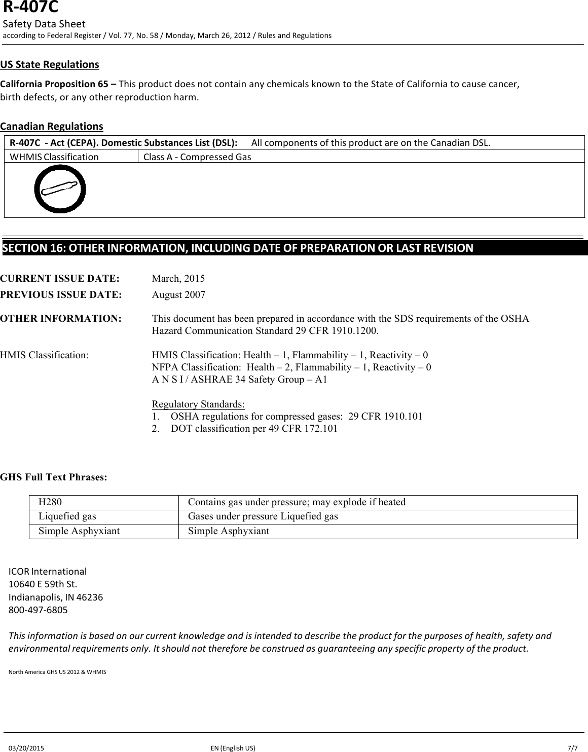 Page 7 of 7 - ICOR-SDS-R-407Cx  107415