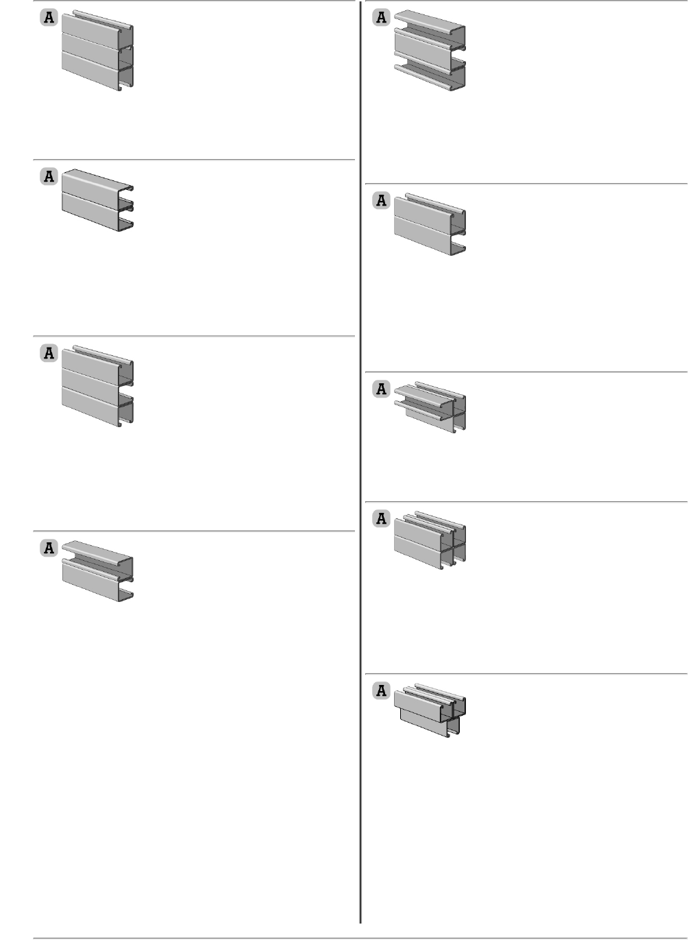 Unistrut P1000h3 15/8'' Channel With/ Round Holes On Sides edu.svet