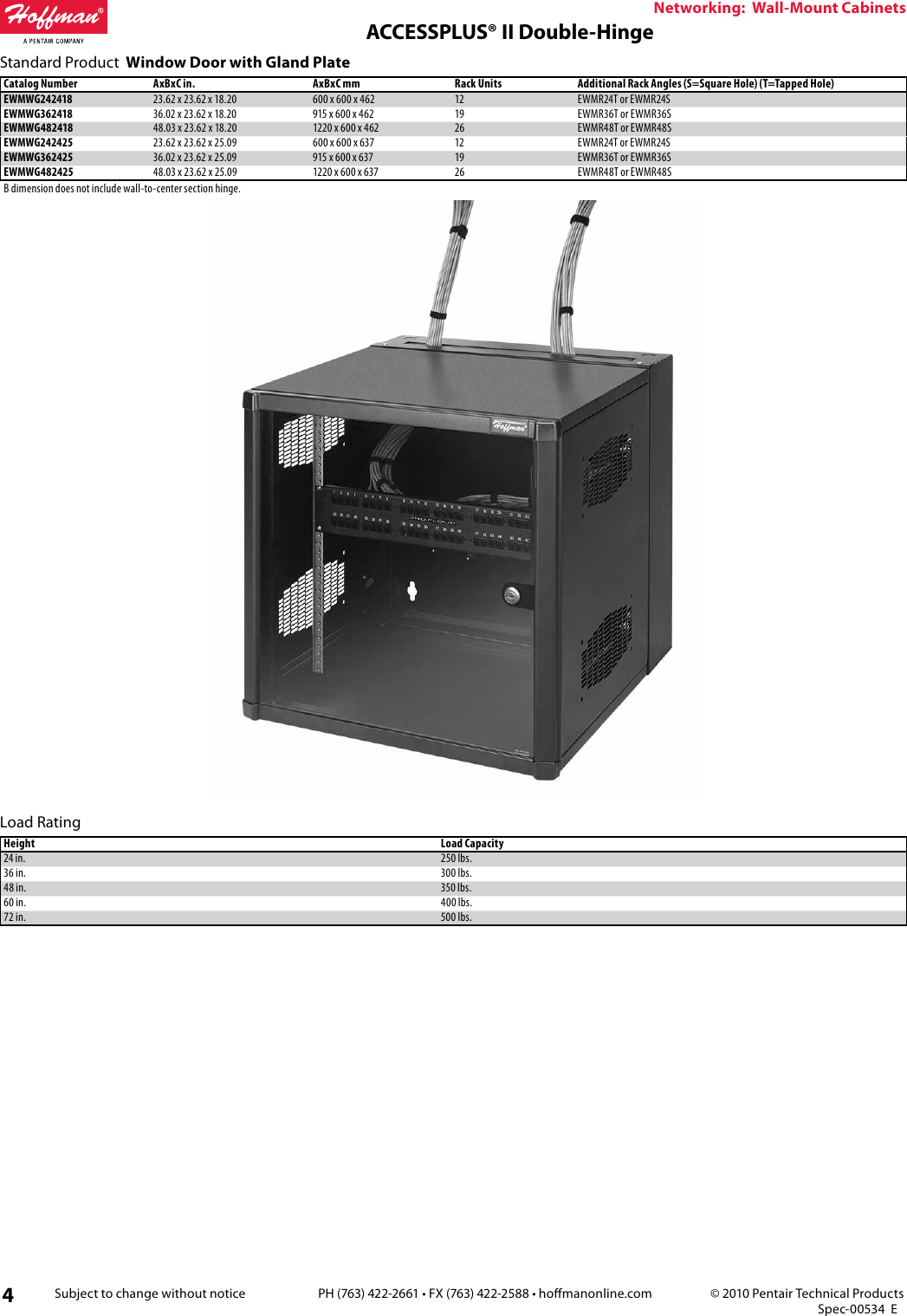 Page 4 of 6 - PROLINE® Network Switch Cabinet