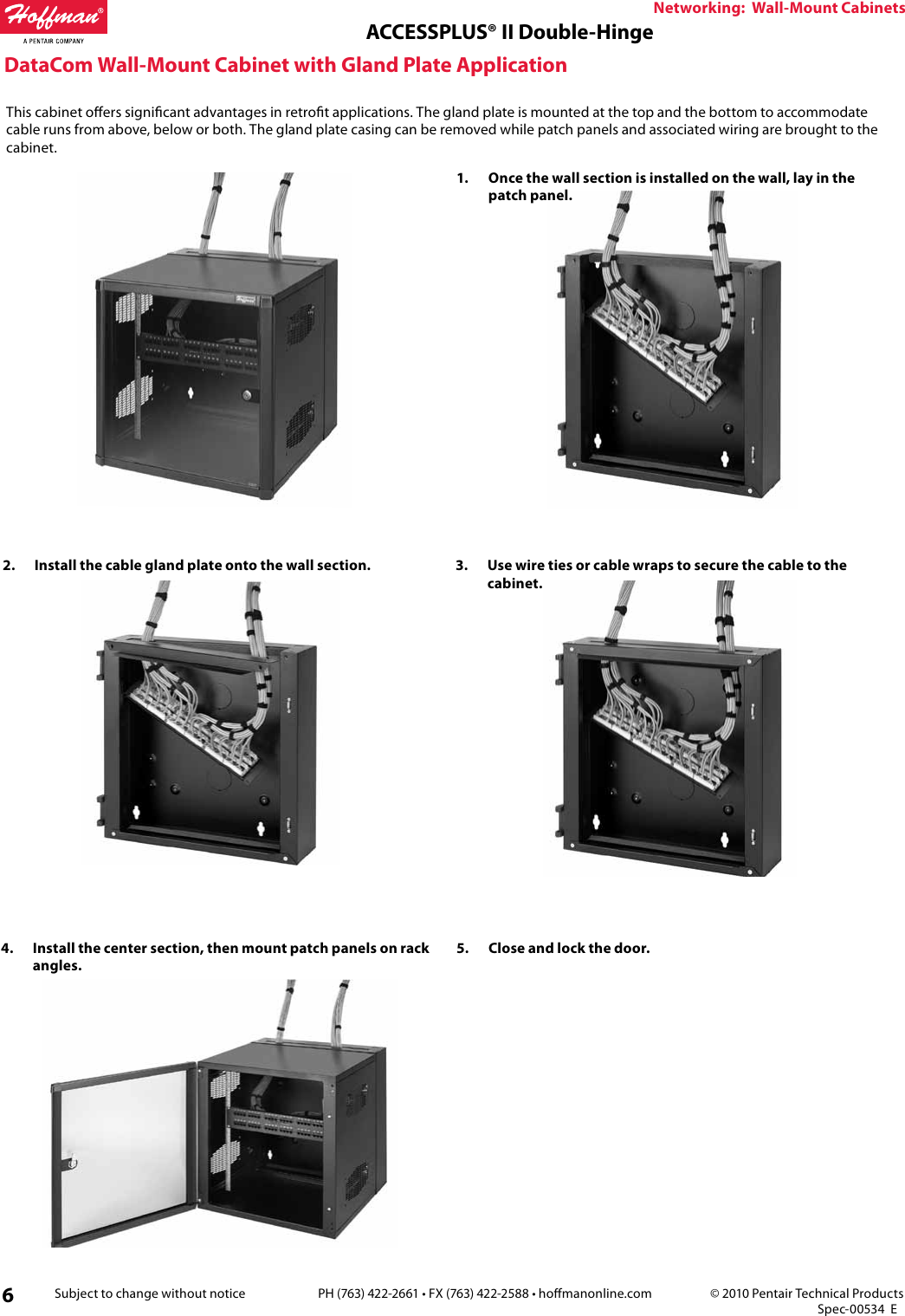 Page 6 of 6 - PROLINE® Network Switch Cabinet