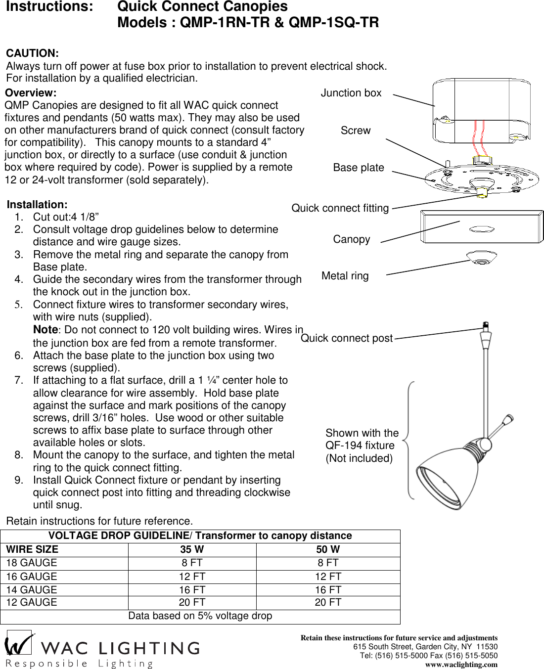 Page 1 of 1 - BAR LIGHTS ( BA2 AND BA3)  Installation Directions