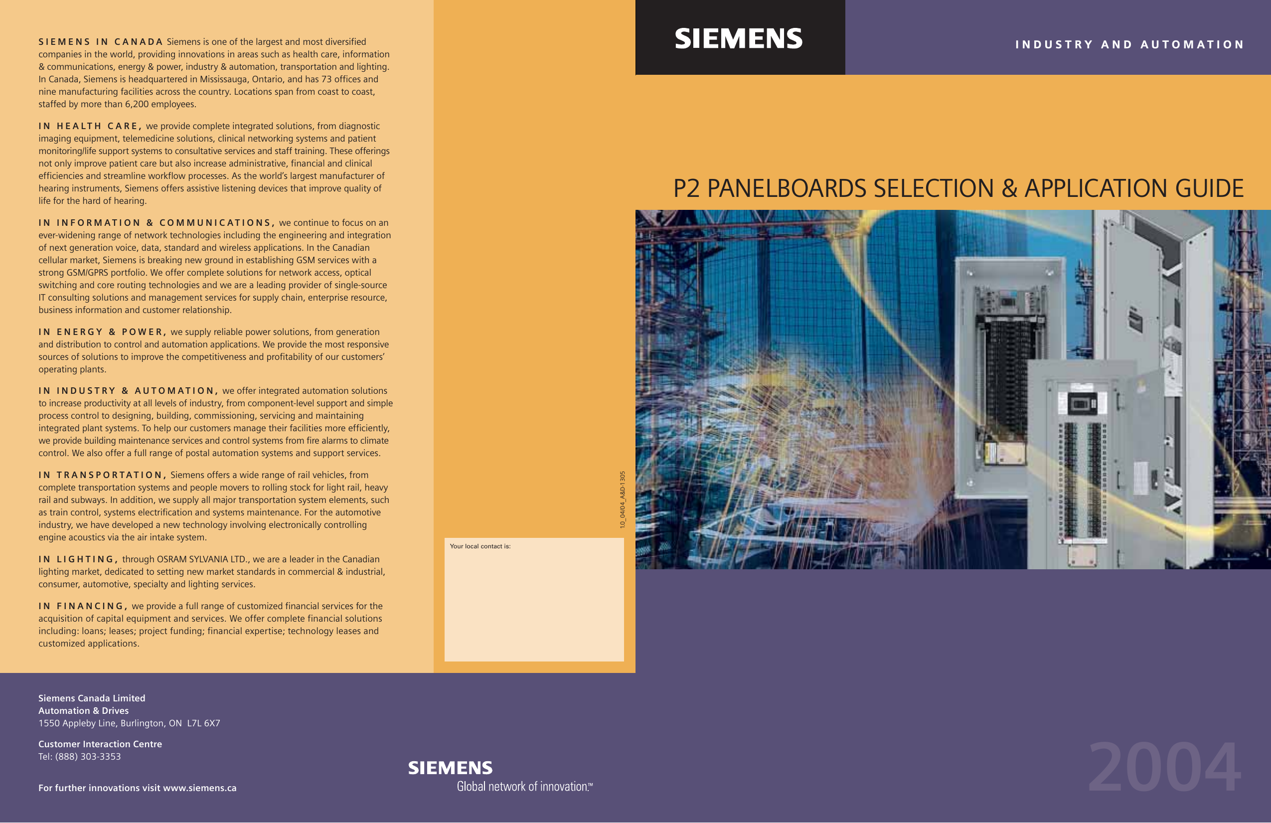 16294 P2 Panelboards 110355 Catalog