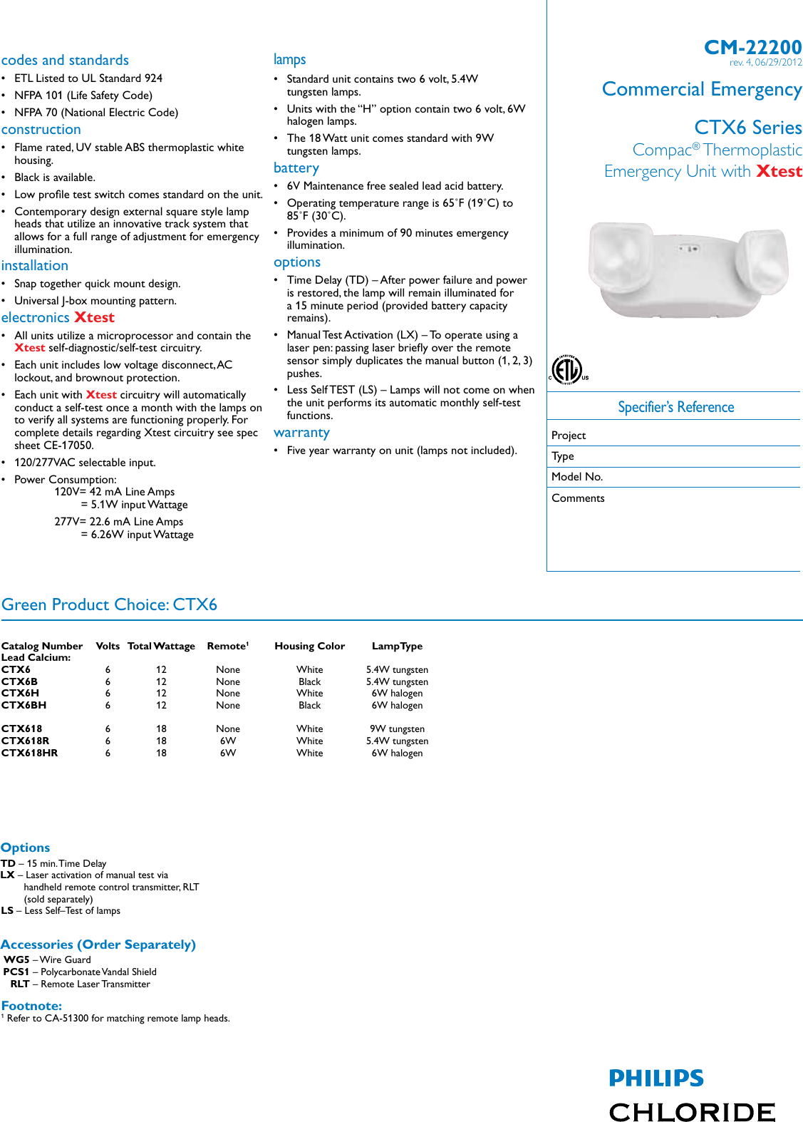 Page 1 of 2 - Product Detail Manual 