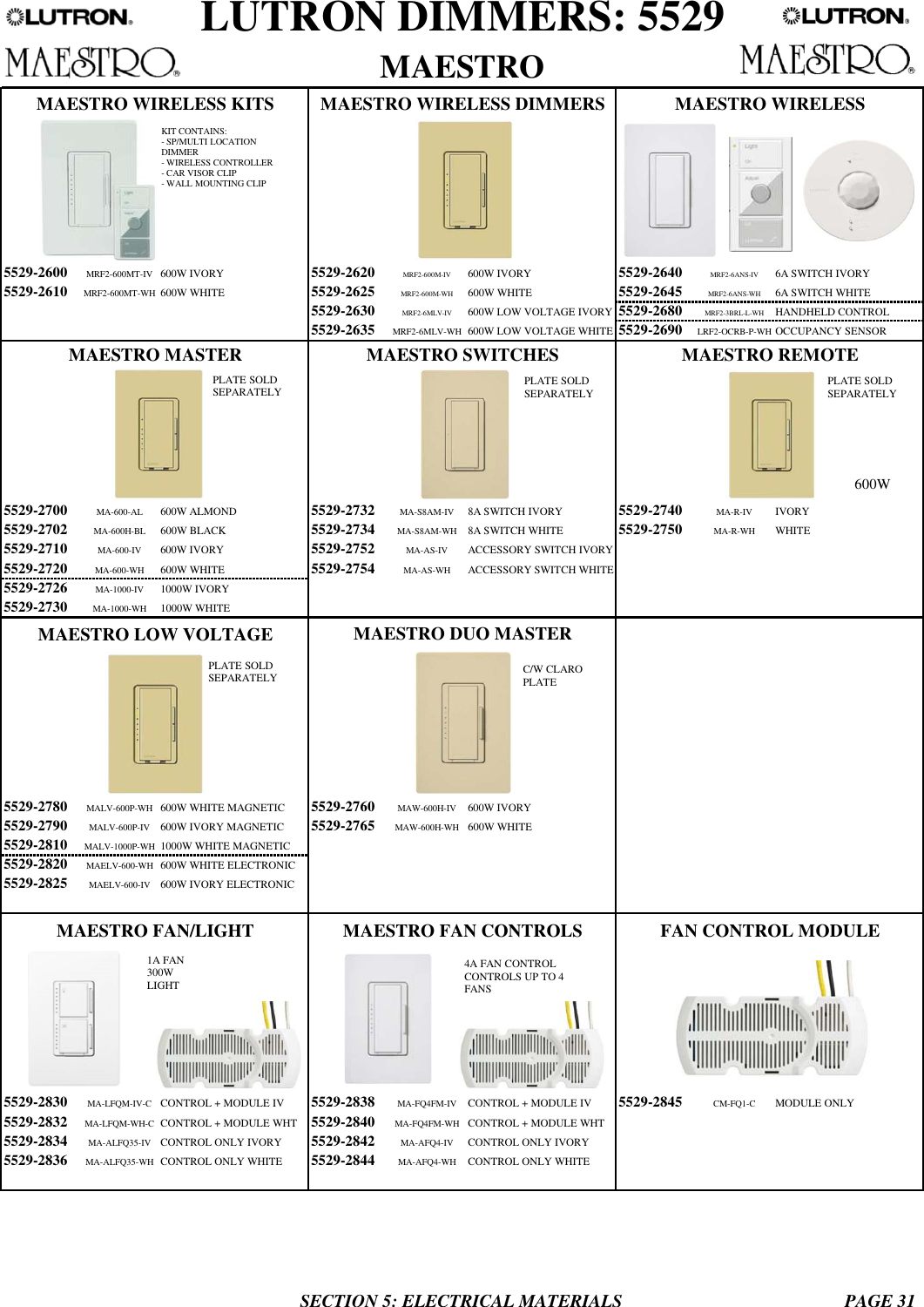 Page 3 of 9 - 5ELECTRICAL MATERIAL 5517-5539x  113381-Catalog
