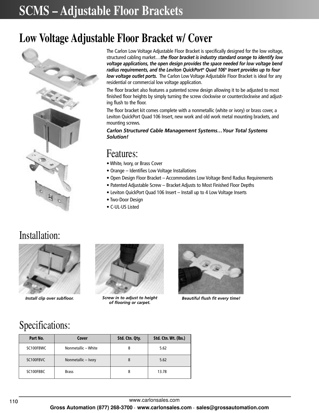 Page 8 of 8 - Carlon 2005 Master Catalog  Brochure