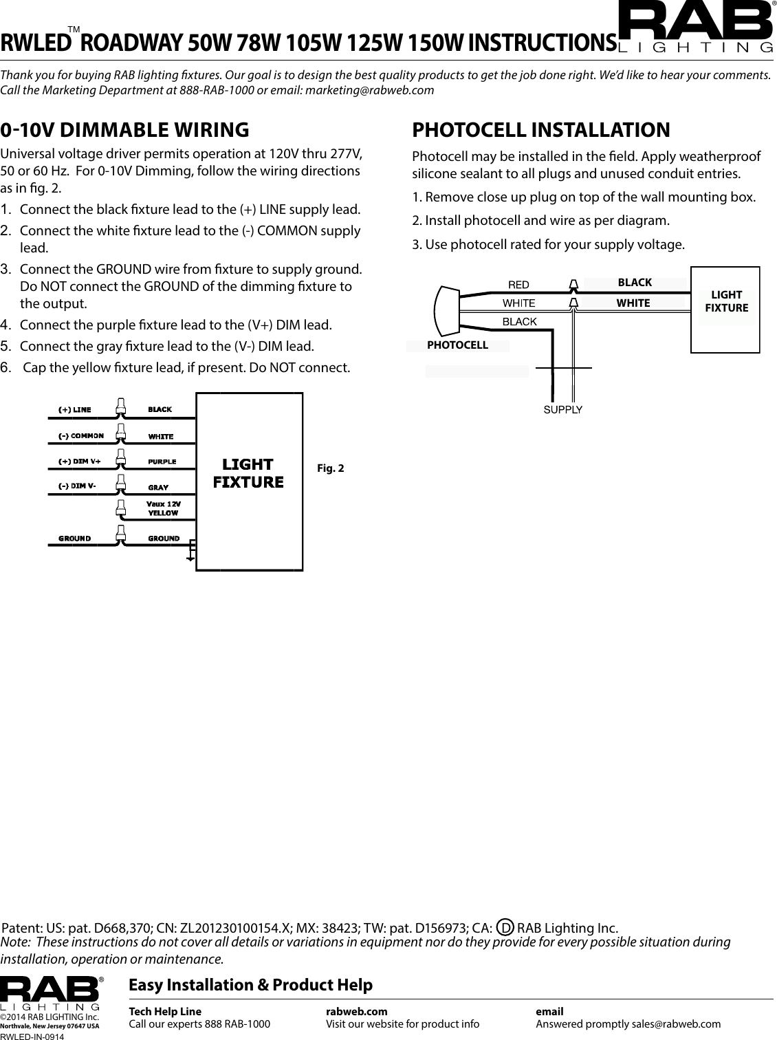 Page 3 of 3 - Installation Directions