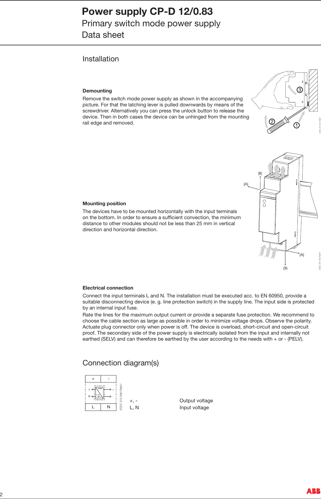 Page 2 of 9 - Primary Switch Mode Power Supply CP-D 12/0.83