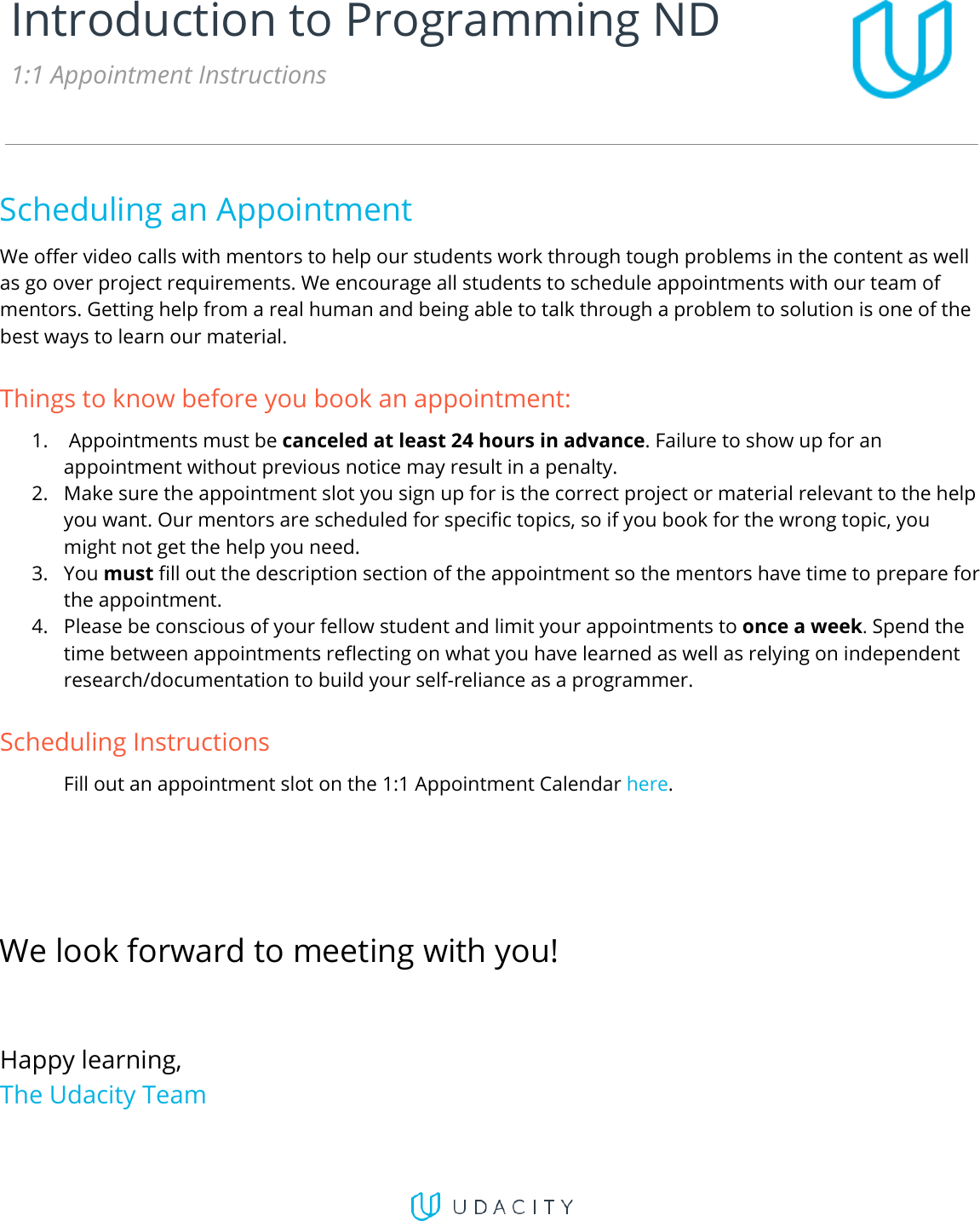 Page 1 of 1 - 1-1-Appointment-Instructions