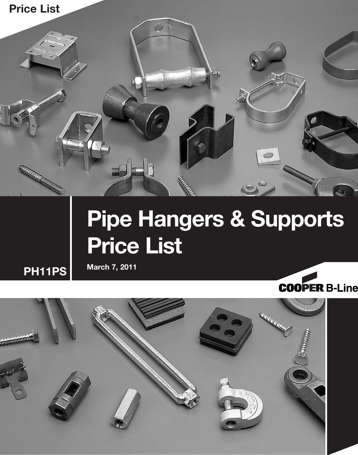 Cooper B Line Pipe Hangers & Supports Price List Eff 123275 Catalog