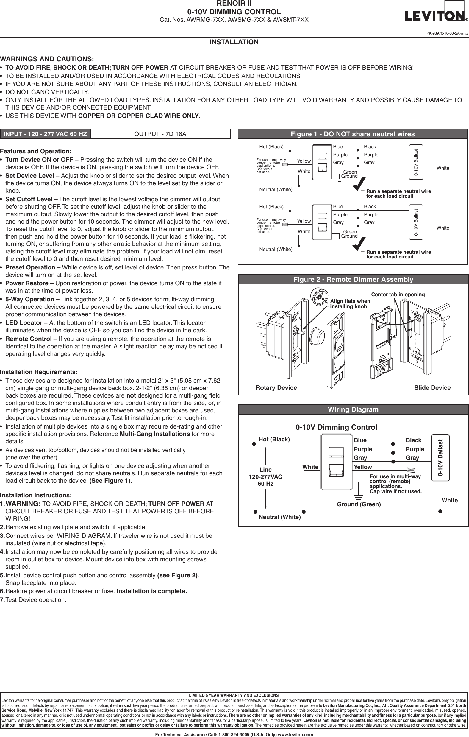 Page 1 of 2 - Installation Directions