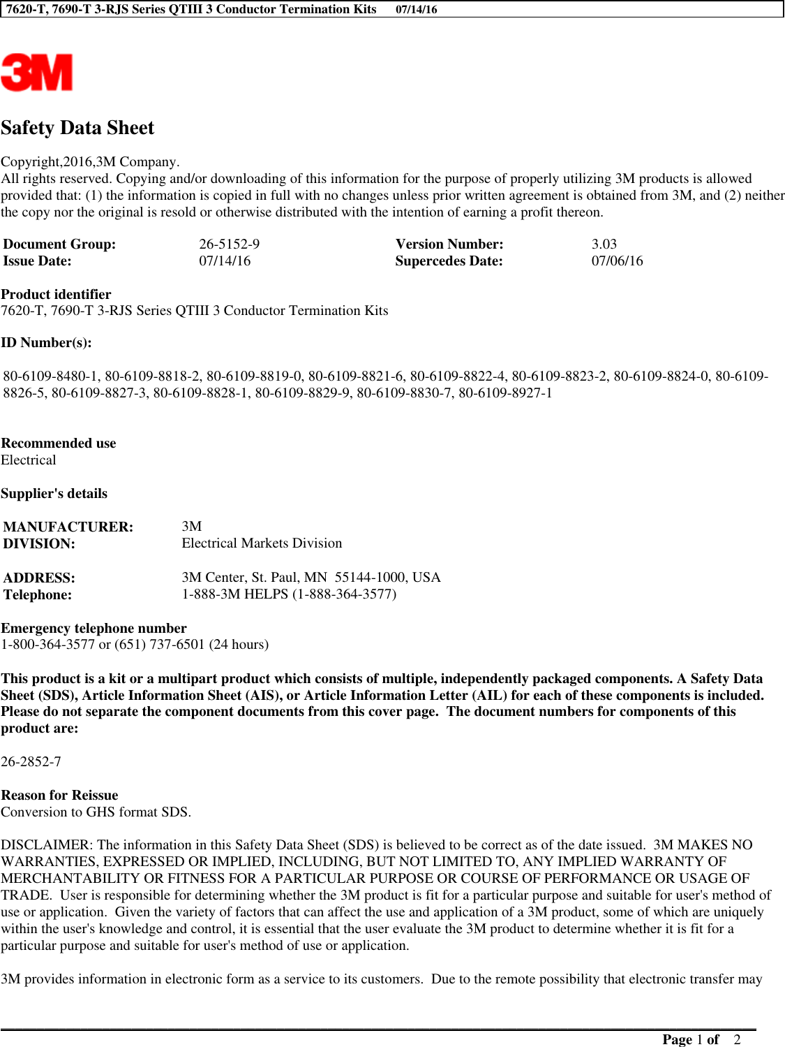 Page 1 of 12 - 127200-MSDS
