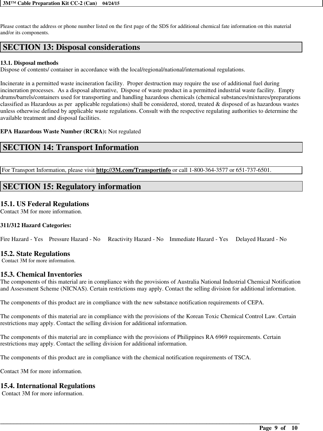 Page 11 of 12 - 127200-MSDS