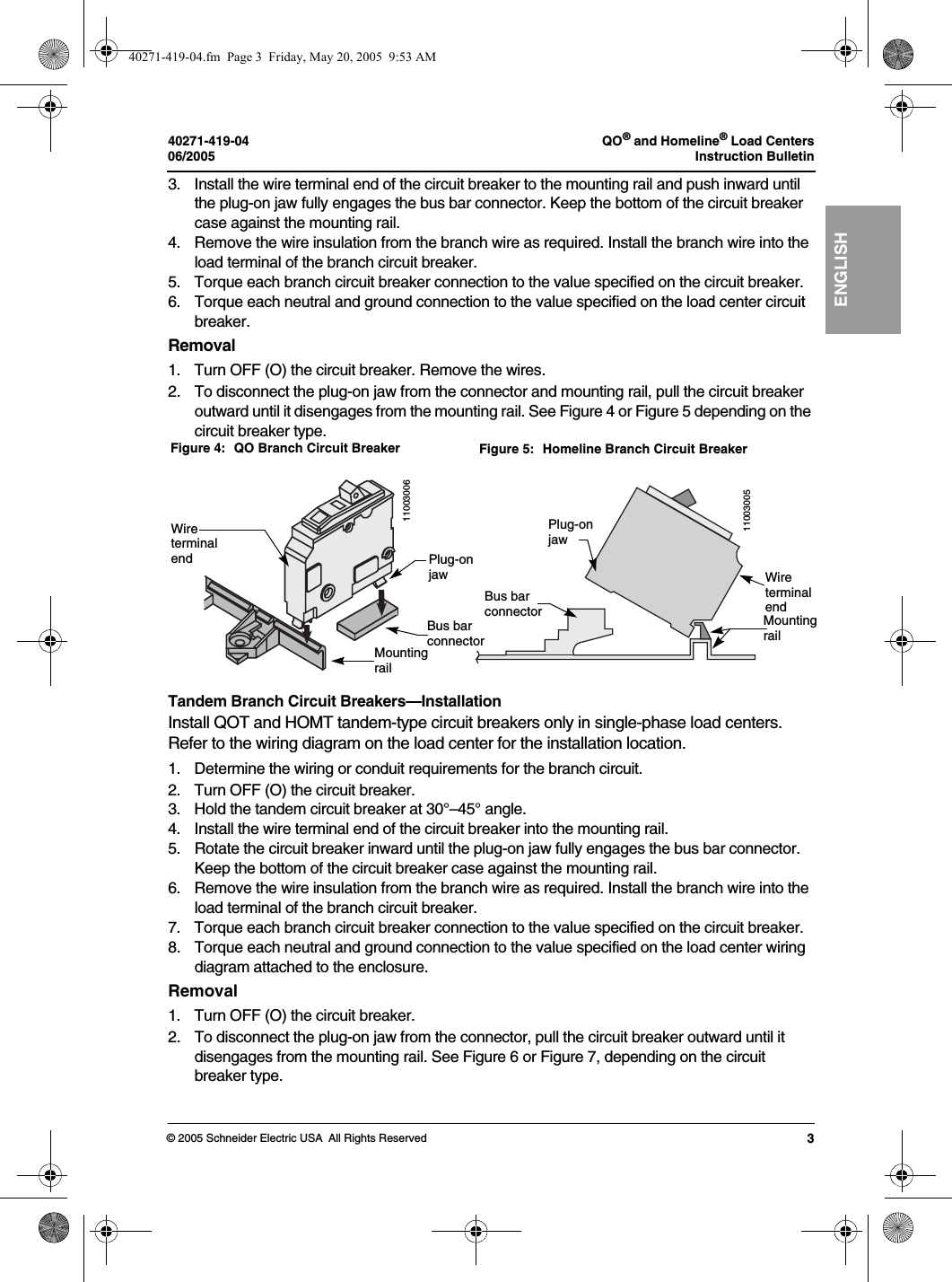 Page 3 of 8 - 40271-419-04  Installation Directions