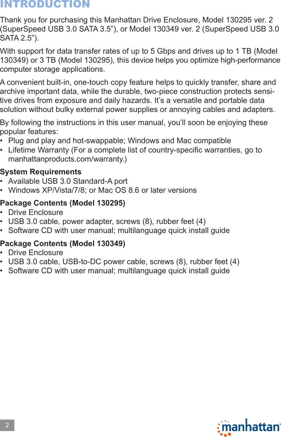 Page 2 of 9 - 130295 Manual Eng 04