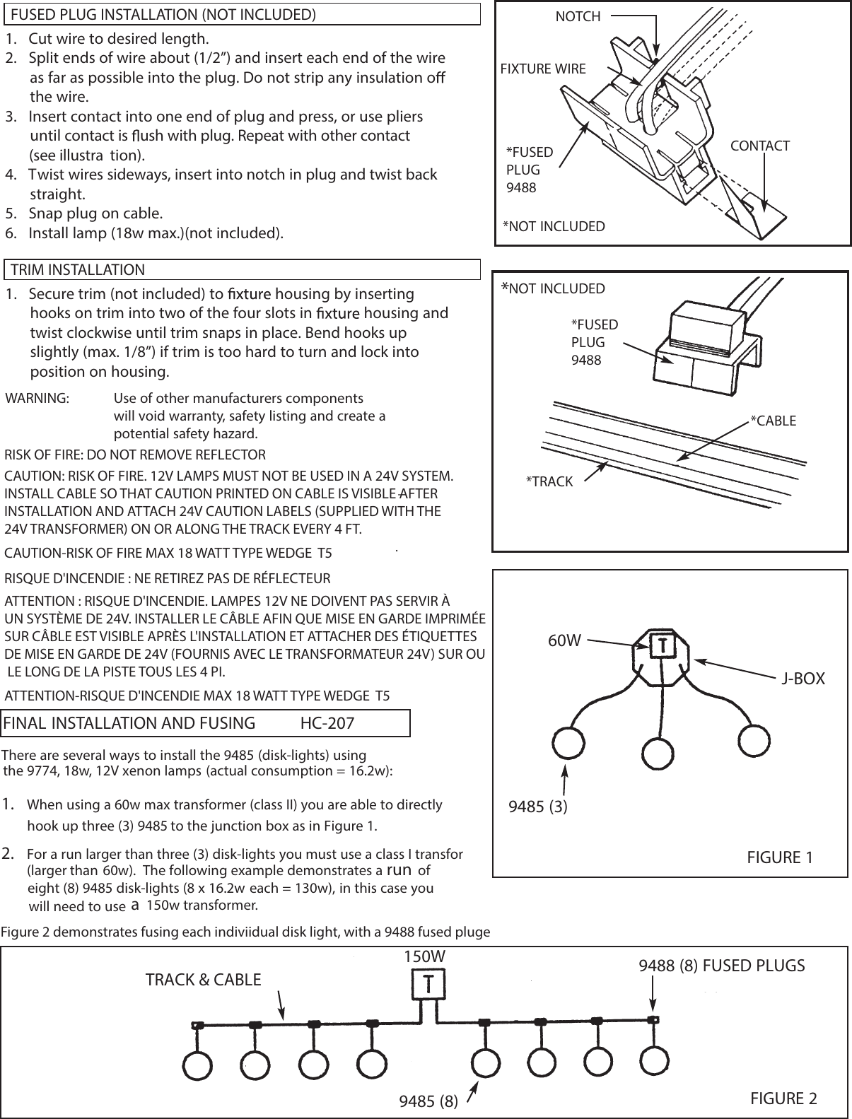 Page 2 of 2 - HC-207  Installation Directions