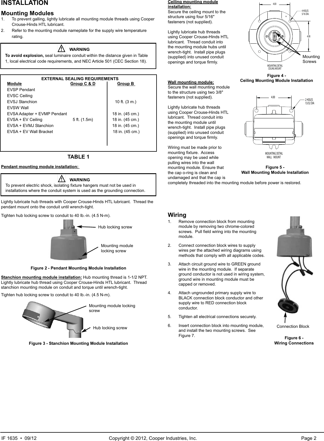 Page 2 of 4 - IF 1635 Revision 3  Installation Directions