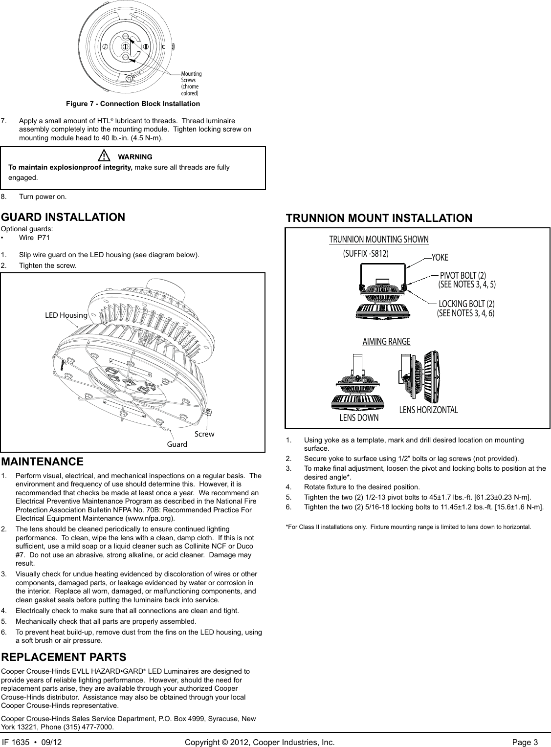 Page 3 of 4 - IF 1635 Revision 3  Installation Directions