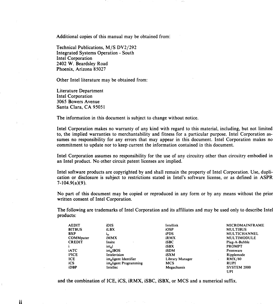 Page 3 of 10 - 133903-002_i SBC-220_Disk_Controller_Installation_Jul1984 133903-002 I SBC-220 Disk Controller Installation Jul1984