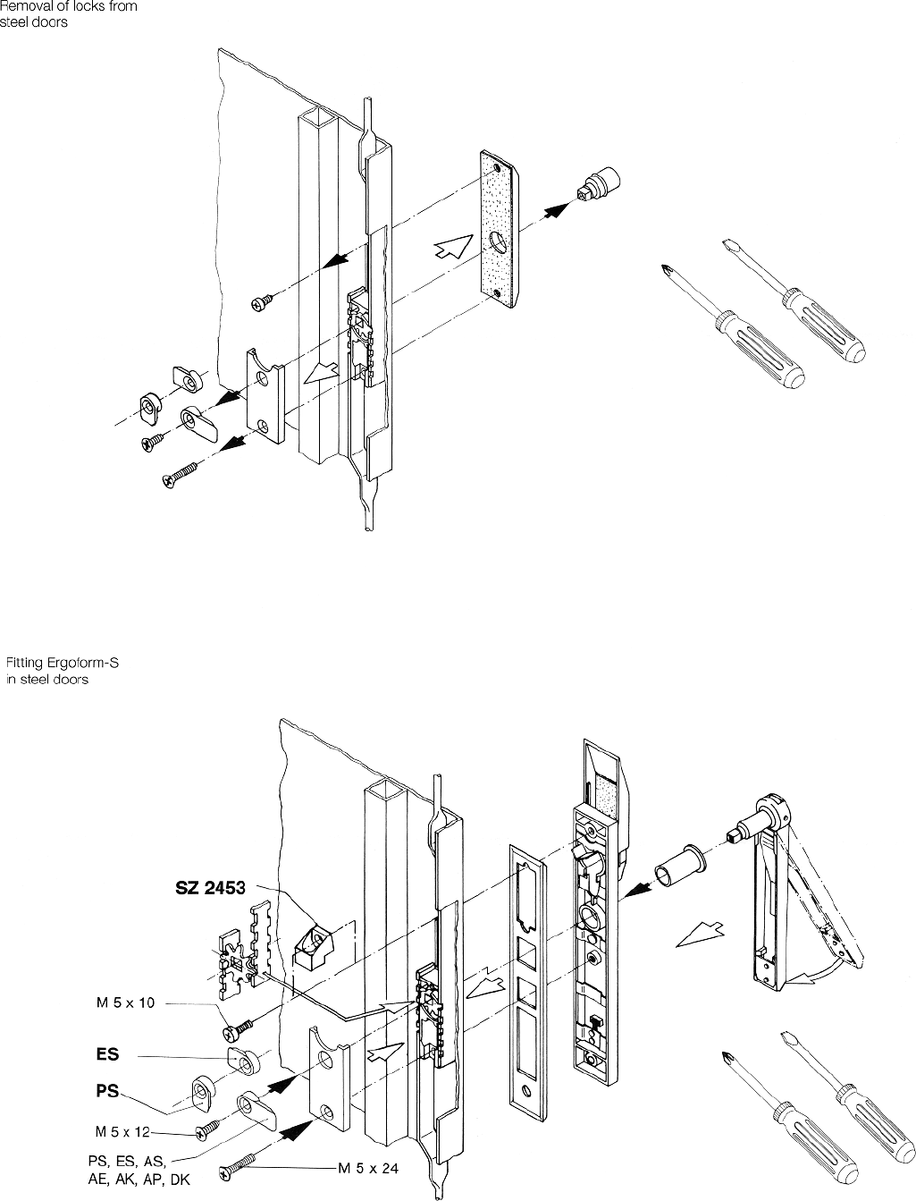 Page 3 of 10 - Rittal Ergoform-S Handle Assembly Instructions Installation Directions