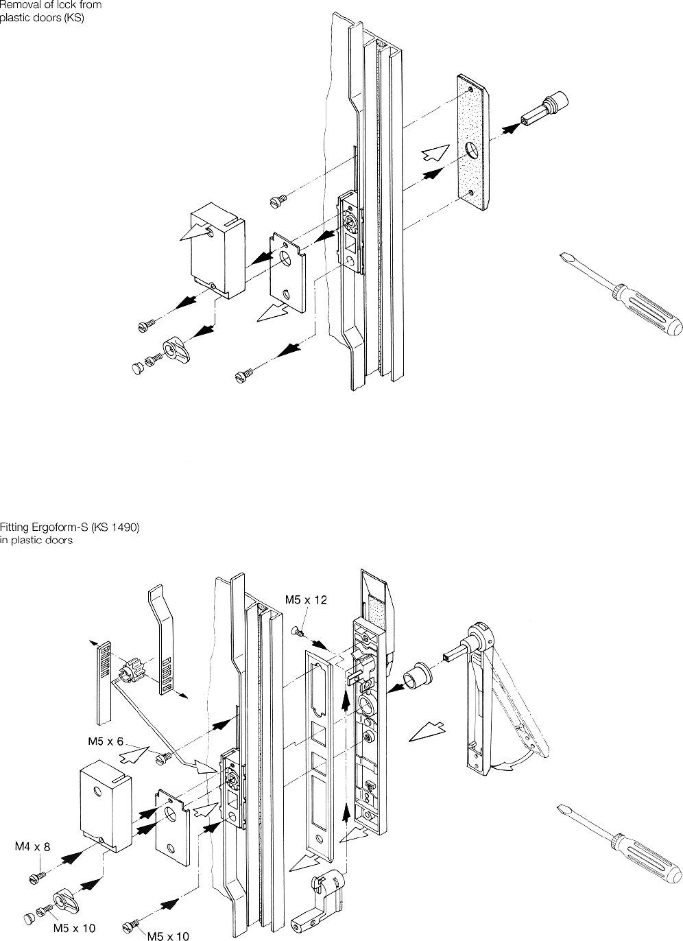 Page 5 of 10 - Rittal Ergoform-S Handle Assembly Instructions Installation Directions
