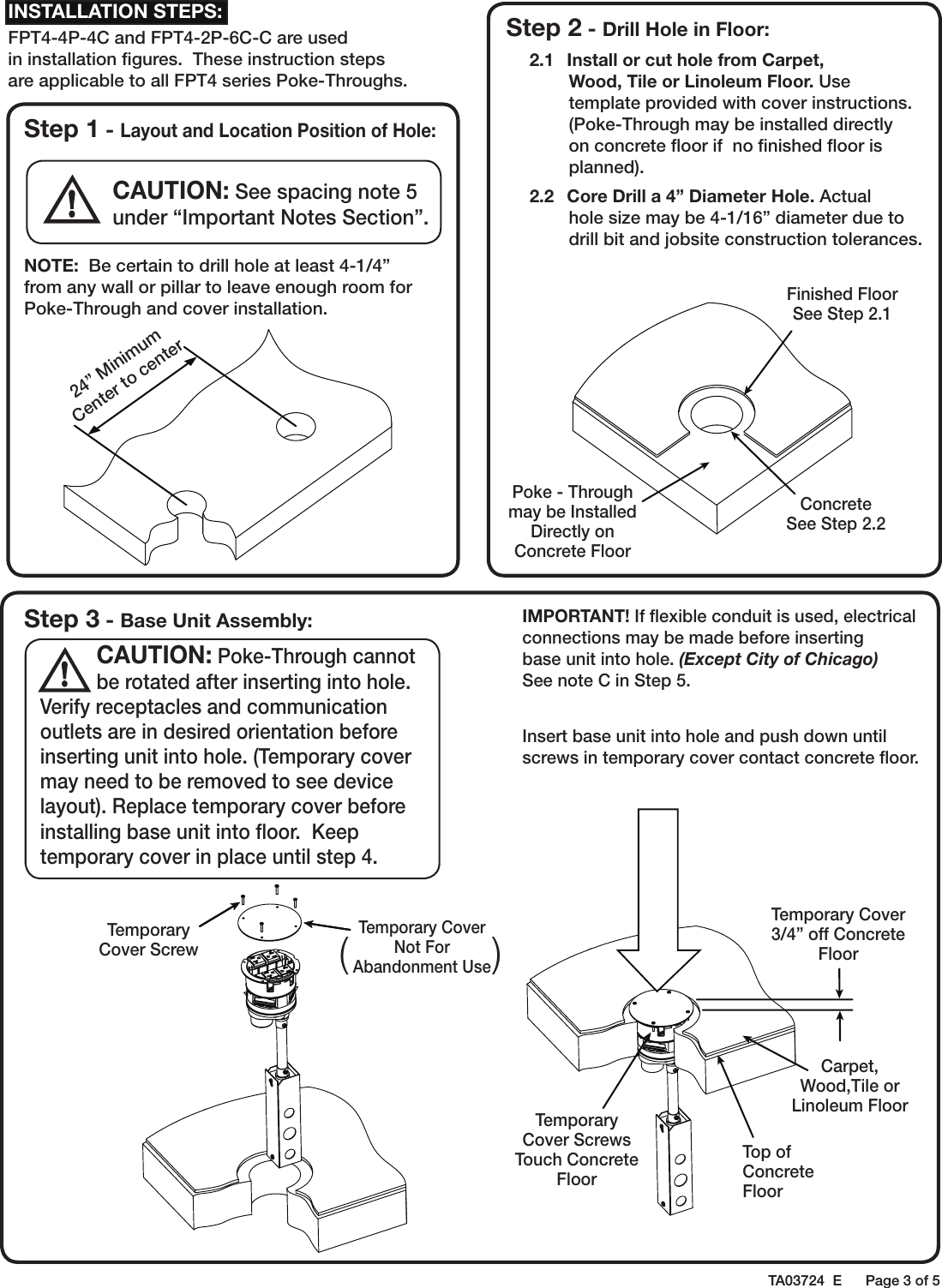 Page 3 of 5 - Installation Directions