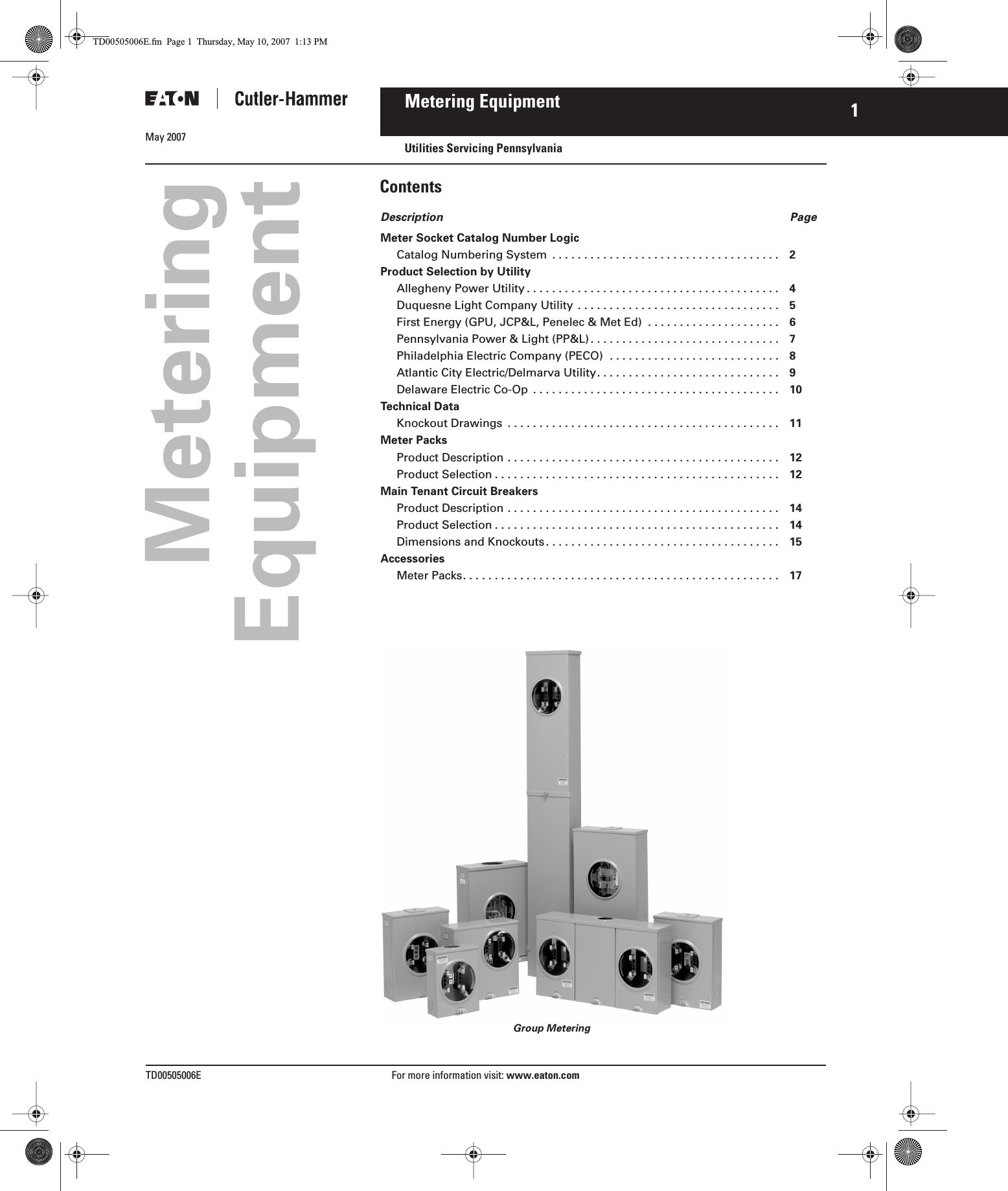 Duquesne Light Meter Sockets Shelly Lighting