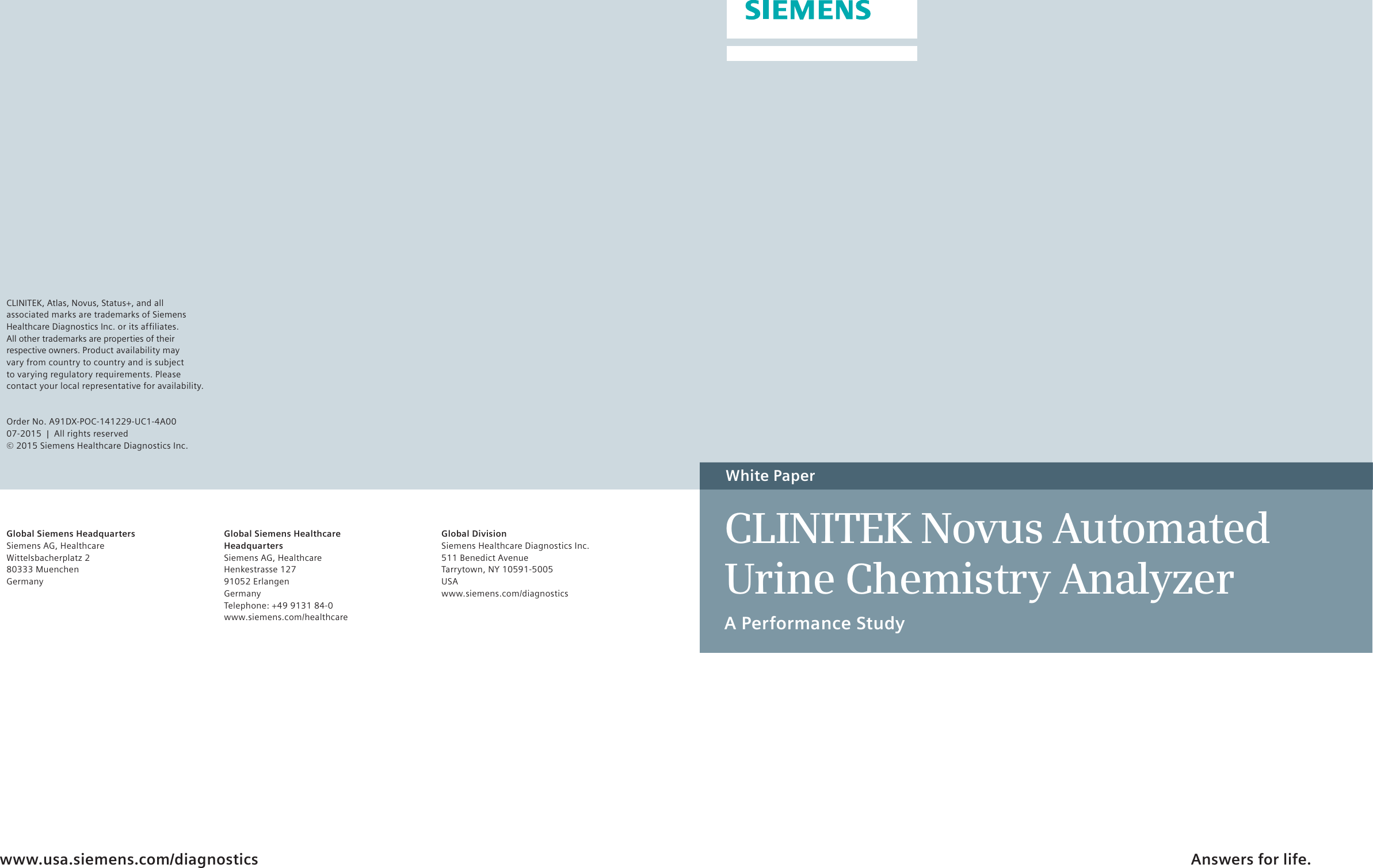 Page 1 of 6 - 141229-UC1 CLINITEK Novus V1.1 US WP.2