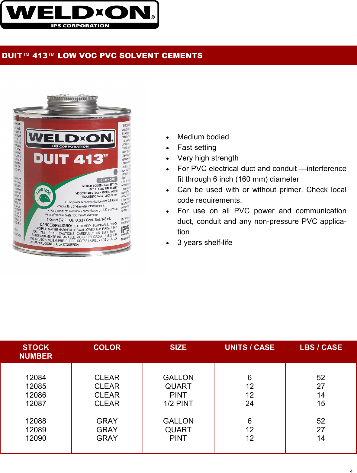 Page 5 of 12 - Duit Product Guide 09-2009