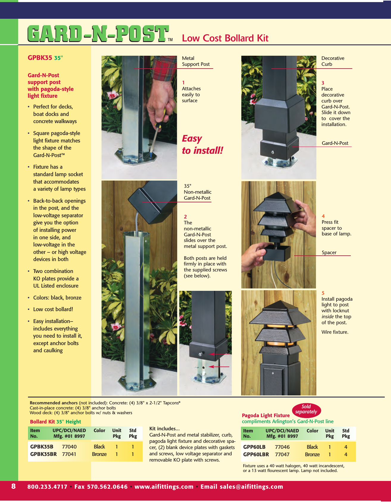 Gard N Post Brochure 142308 Catalog