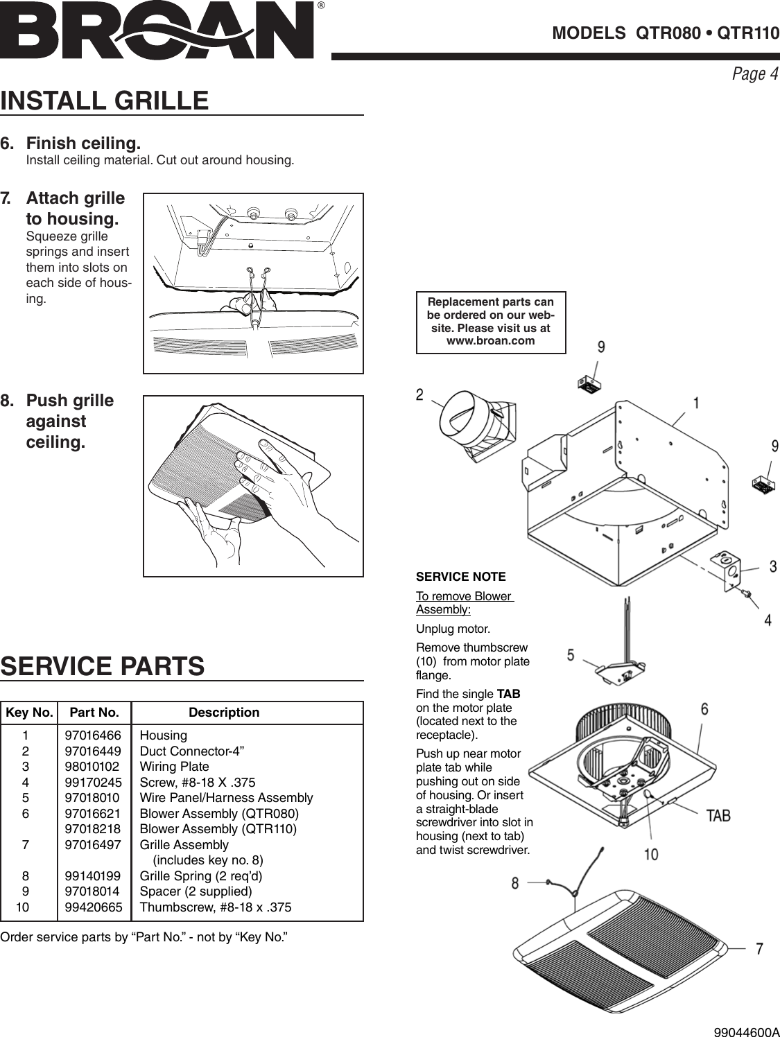 Page 4 of 8 - Installation Directions