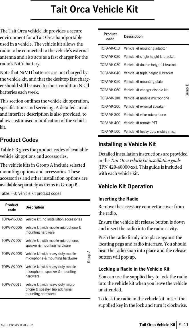 Page 1 of 5 - M5k-03 ORCA/VEHICLE KIT/SERVICE MANUAL/1-5 1-5